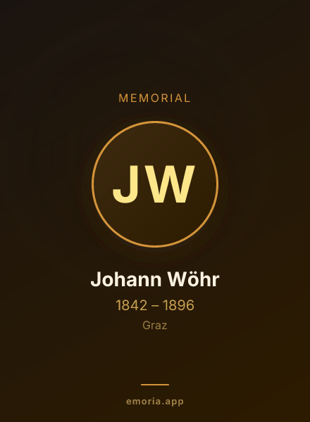 Memorial portrait of Johann Wöhr