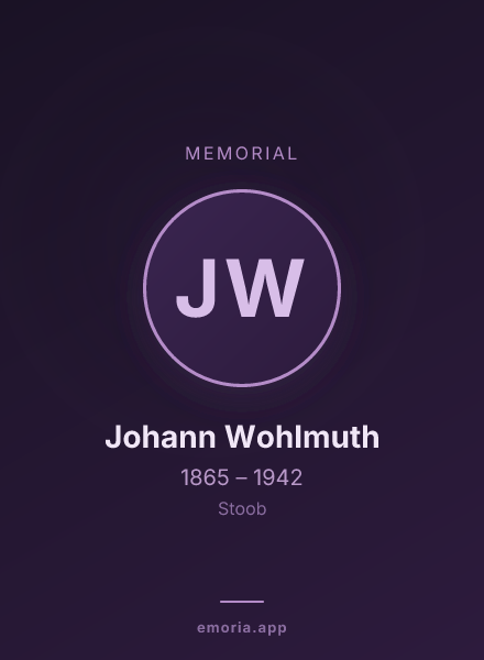 Memorial portrait of Johann Wohlmuth