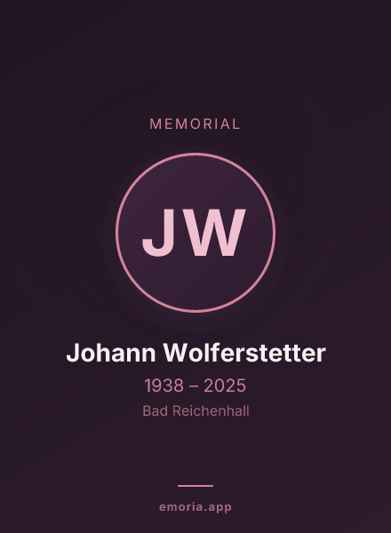 Memorial portrait of Johann Wolferstetter