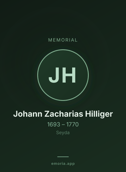 Memorial portrait of Johann Zacharias Hilliger