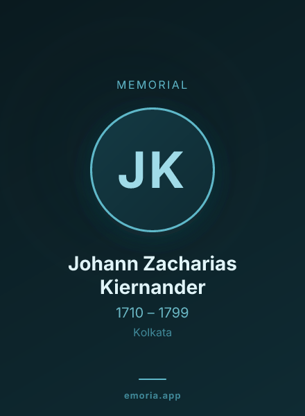 Memorial portrait of Johann Zacharias Kiernander