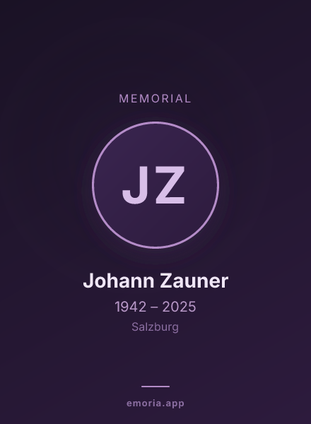 Memorial portrait of Johann Zauner