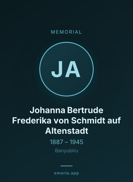 Memorial portrait of Johanna Bertrude Frederika von Schmidt auf Altenstadt