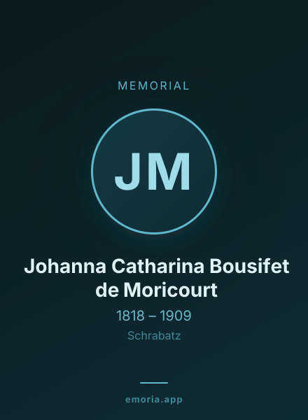 Memorial portrait of Johanna Catharina Bousifet de Moricourt