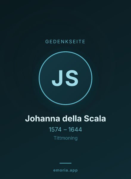 Gedenkportrait von Johanna della Scala
