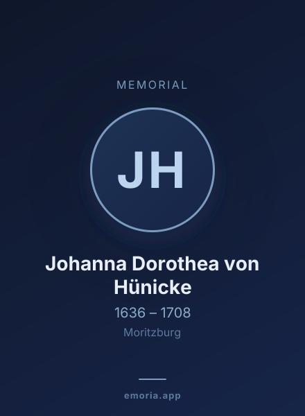 Memorial portrait of Johanna Dorothea von Hünicke