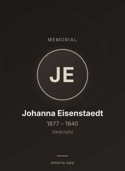 Memorial portrait of Johanna Eisenstaedt