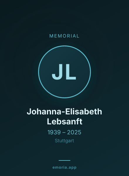Memorial portrait of Johanna-Elisabeth Lebsanft