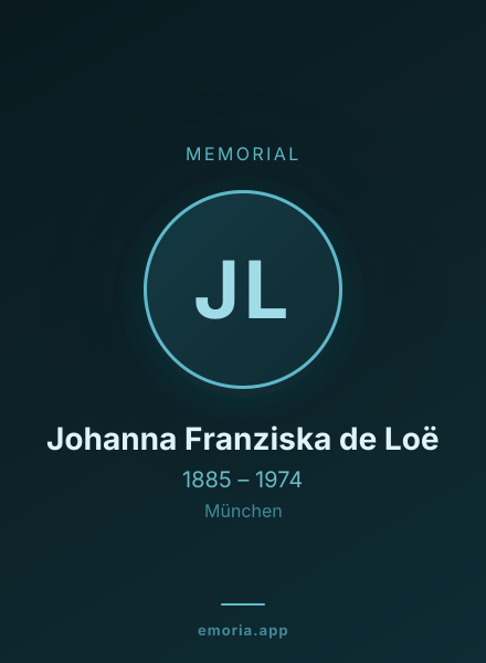 Memorial portrait of Johanna Franziska de Loë