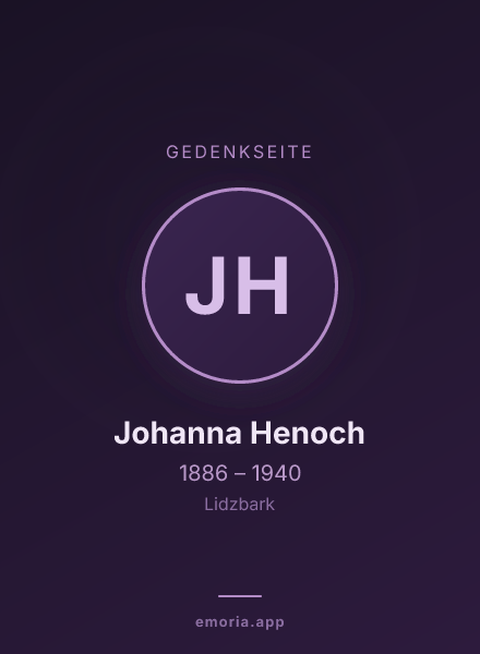 Gedenkportrait von Johanna Henoch