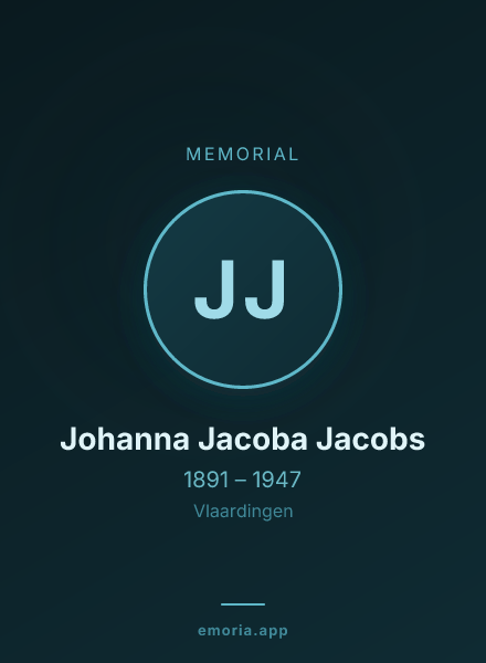 Memorial portrait of Johanna Jacoba Jacobs