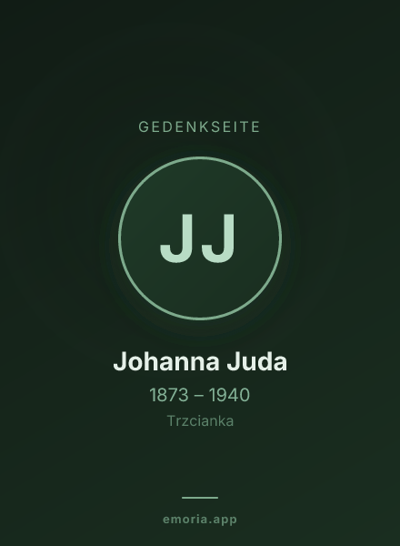 Gedenkportrait von Johanna Juda