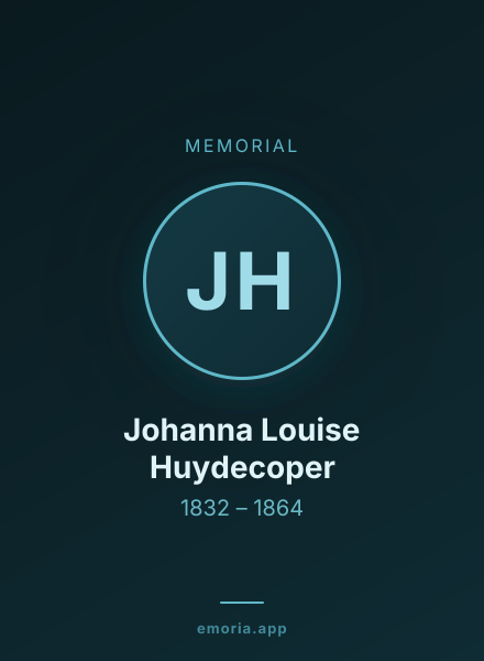 Memorial portrait of Johanna Louise Huydecoper
