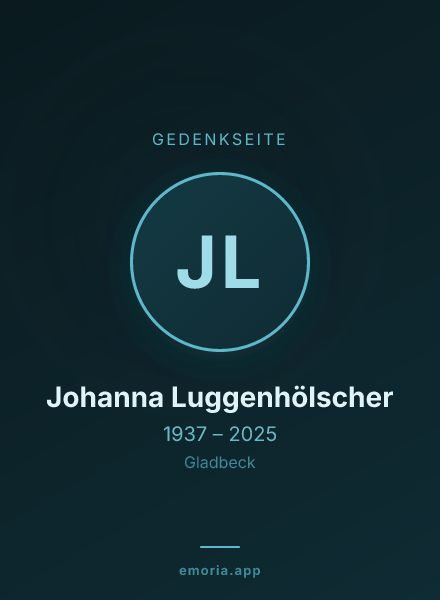 Gedenkportrait von Johanna Luggenhölscher