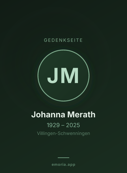 Gedenkportrait von Johanna Merath
