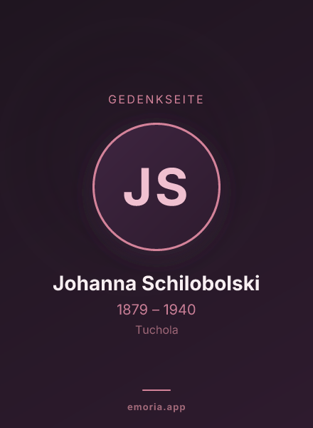 Gedenkportrait von Johanna Schilobolski
