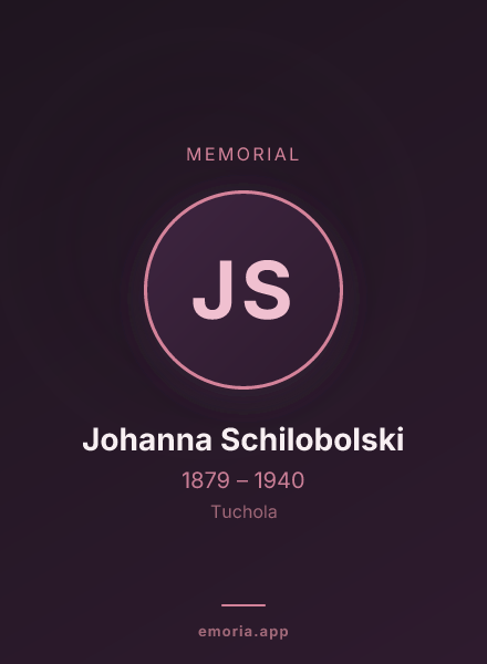 Memorial portrait of Johanna Schilobolski