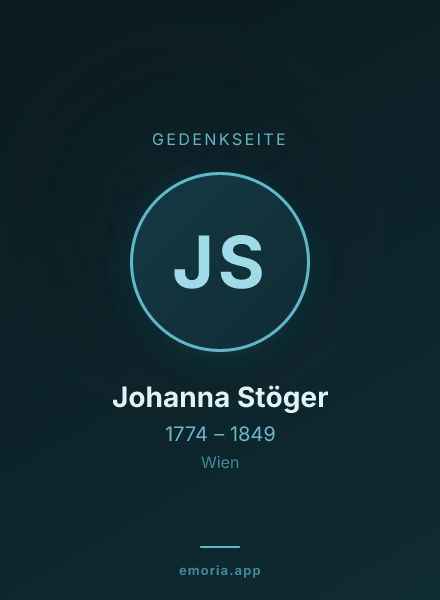 Gedenkportrait von Johanna Stöger