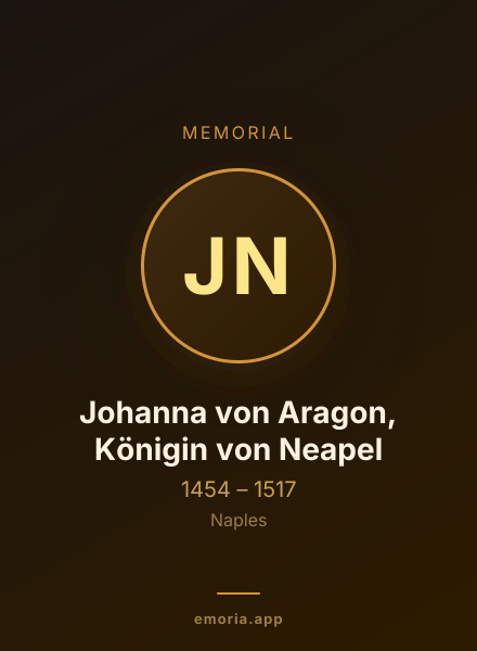 Memorial portrait of Johanna von Aragon, Königin von Neapel