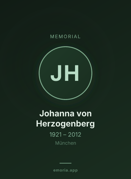 Memorial portrait of Johanna von Herzogenberg