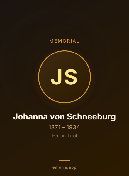 Memorial portrait of Johanna von Schneeburg