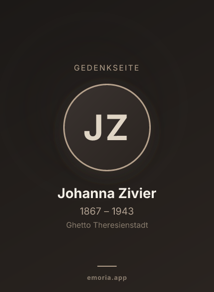 Gedenkportrait von Johanna Zivier