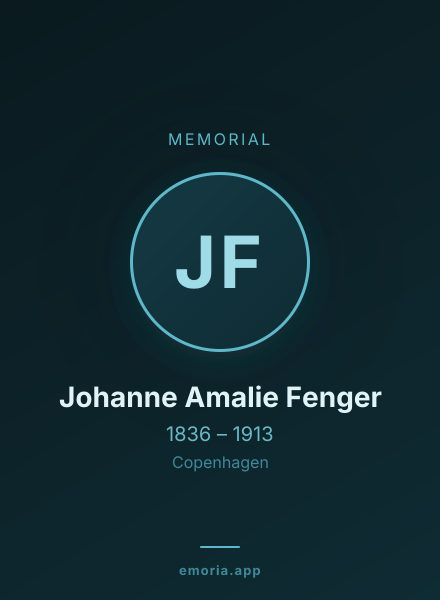 Memorial portrait of Johanne Amalie Fenger