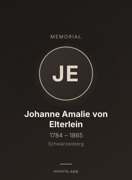Memorial portrait of Johanne Amalie von Elterlein