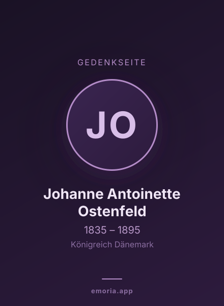 Gedenkportrait von Johanne Antoinette Ostenfeld