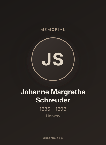 Memorial portrait of Johanne Margrethe Schreuder
