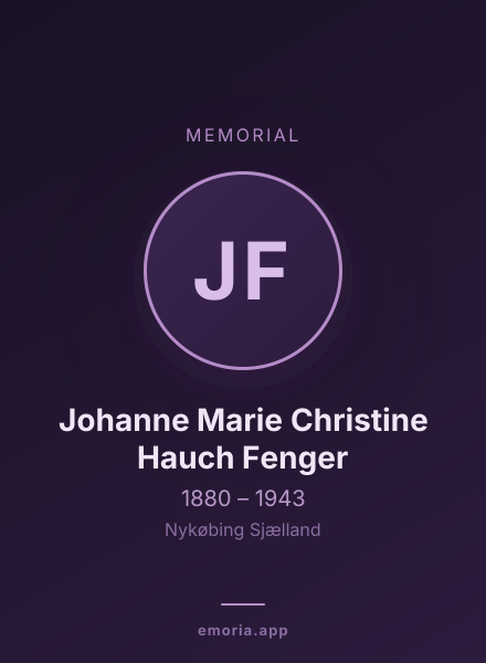 Memorial portrait of Johanne Marie Christine Hauch Fenger