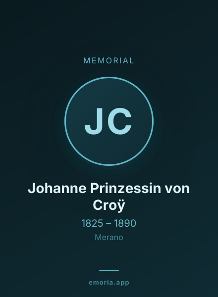Memorial portrait of Johanne Prinzessin von Croÿ