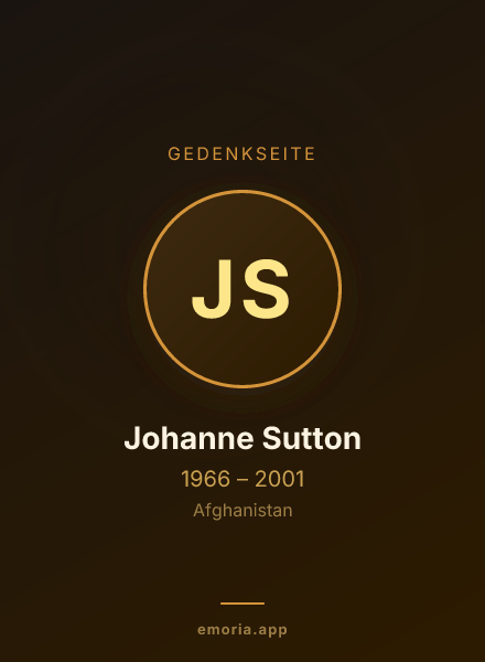 Gedenkportrait von Johanne Sutton