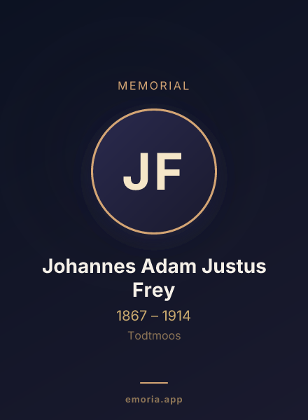 Memorial portrait of Johannes Adam Justus Frey