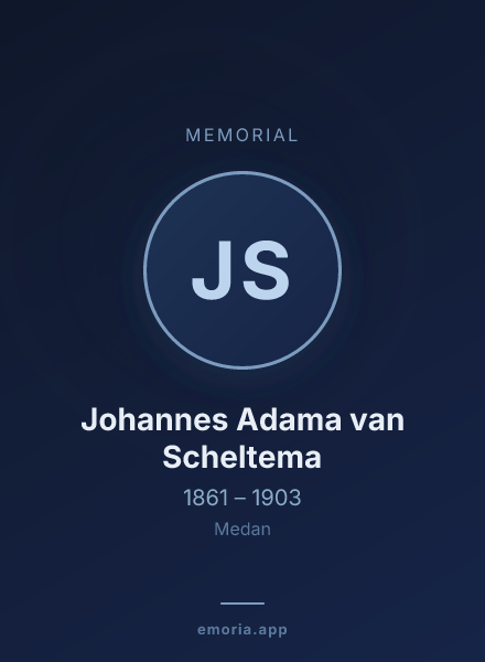 Memorial portrait of Johannes Adama van Scheltema
