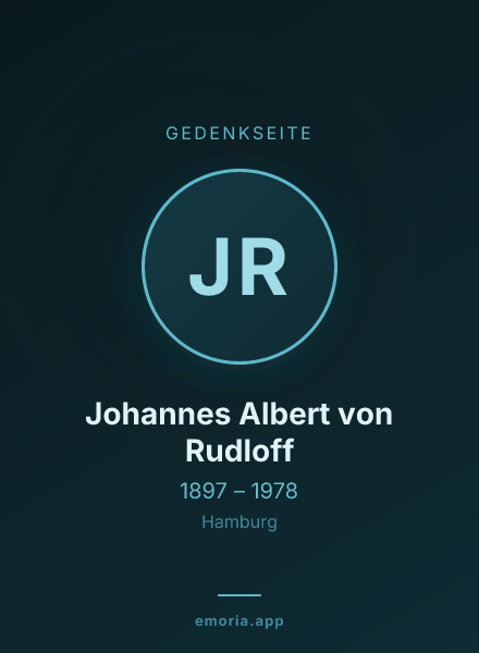 Gedenkportrait von Johannes Albert von Rudloff