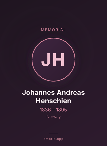 Memorial portrait of Johannes Andreas Henschien