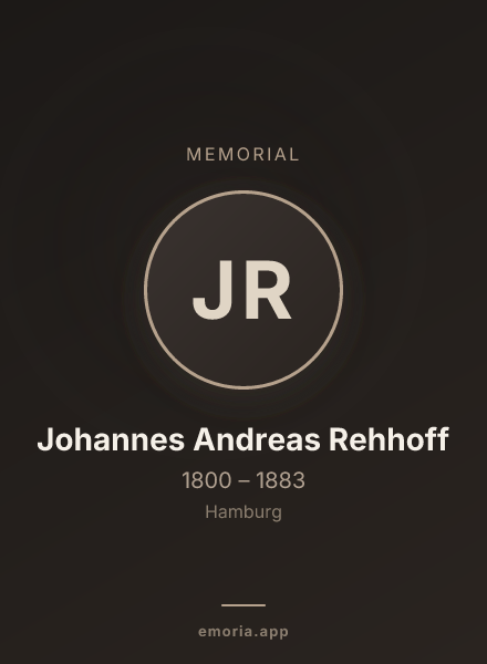 Memorial portrait of Johannes Andreas Rehhoff