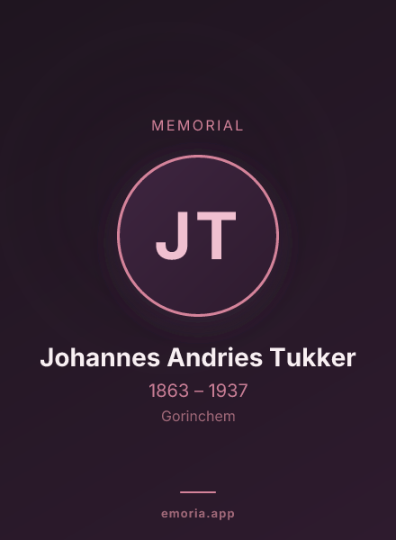 Memorial portrait of Johannes Andries Tukker