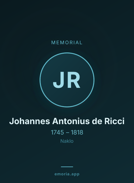 Memorial portrait of Johannes Antonius de Ricci