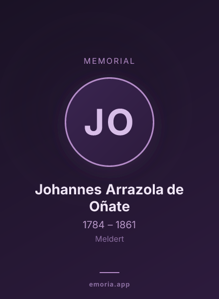 Memorial portrait of Johannes Arrazola de Oñate