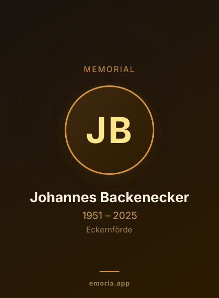 Memorial portrait of Johannes Backenecker