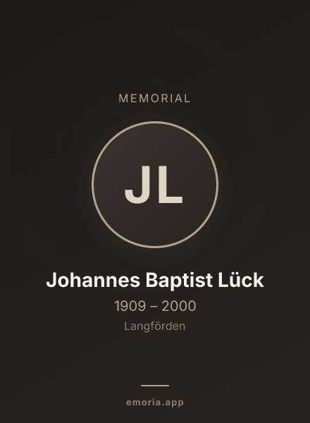 Memorial portrait of Johannes Baptist Lück