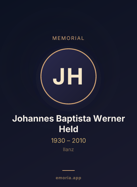 Memorial portrait of Johannes Baptista Werner Held