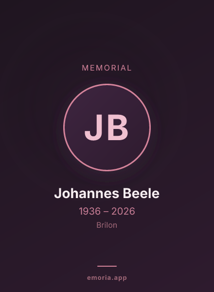Memorial portrait of Johannes Beele