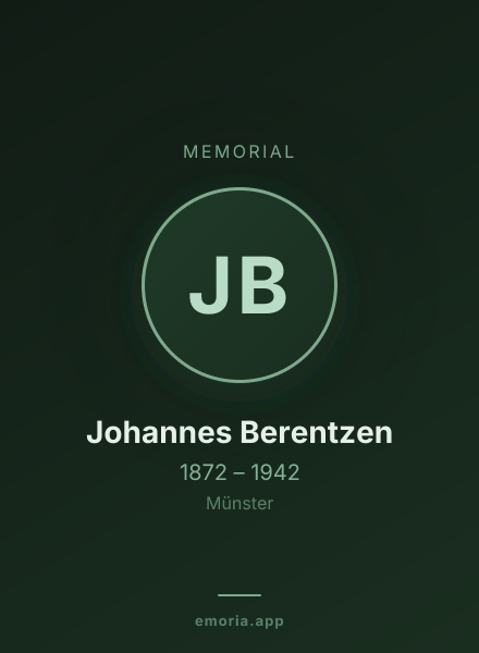 Memorial portrait of Johannes Berentzen