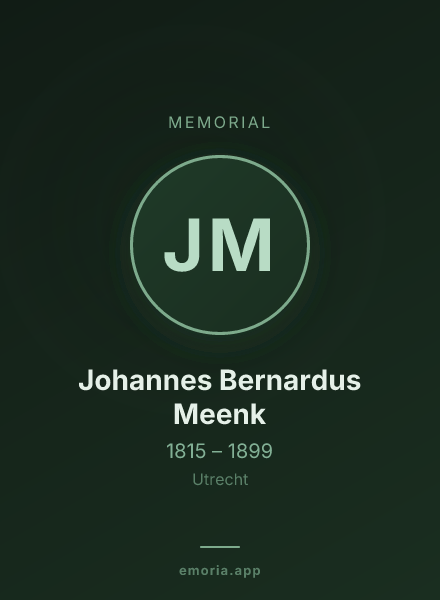 Memorial portrait of Johannes Bernardus Meenk