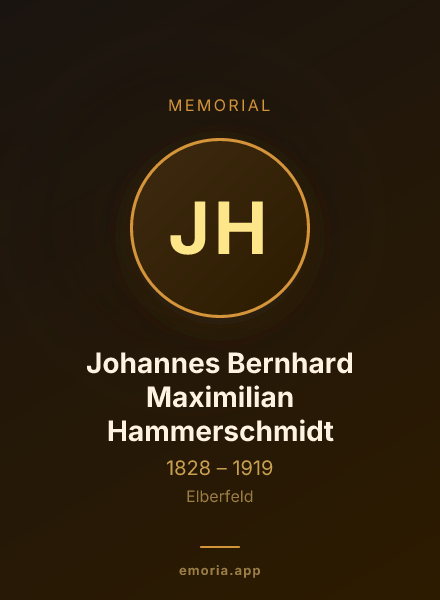 Memorial portrait of Johannes Bernhard Maximilian Hammerschmidt