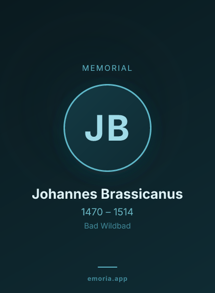 Memorial portrait of Johannes Brassicanus
