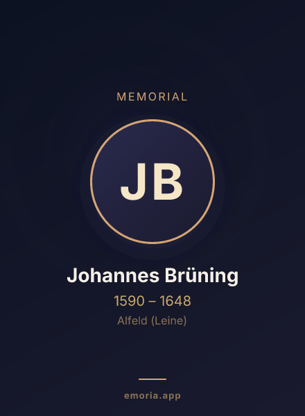 Memorial portrait of Johannes Brüning
